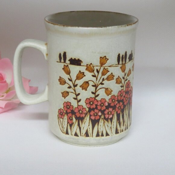 Dunoon Ceramic Mug Vintage Country & Flowers (K639) - Picture 1 of 4